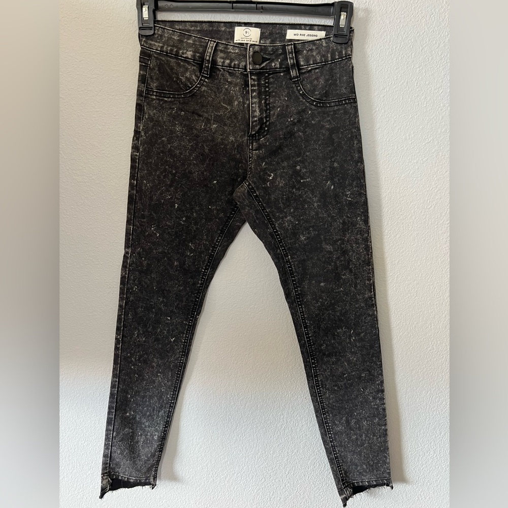 Cotton On - Black - acid wash mid rise- Jeans mid rise jeggings size 6